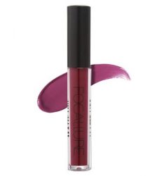 Ruj mat lichid, nuanta Burgundy, rezistent la apa si transfer, Focallure, culoaremodel Burgundy