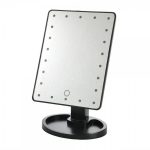 Oglinda cosmetica, Gonga®, iluminare LED, culoaremodel Negru