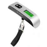 Mini cantar portabil, LCD, metal, argintiu, Gonga®, culoaremodel Argintiu