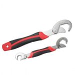 Set 2 chei reglabile, universale, cu clichet, Gonga®, culoaremodel Rosu