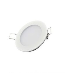 Panou LED Rohs forma rotunda, 6 W, lumina alba, 3000 K, culoaremodel Alb, marime Mare