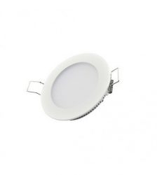 Panou LED Rohs forma rotunda, 6 W, lumina alba, 3000 K, culoaremodel Alb, marime Mic