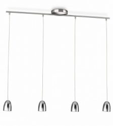 Plafoniera tip pendul Philips myLiving, 4 x LED, 3.5W, culoaremodel Argintiu