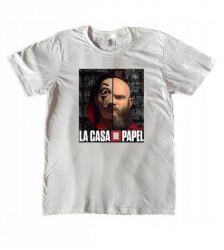 Tricou pentru barbati La Casa de Papel Helsinki, culoaremodel Alb, marime XL