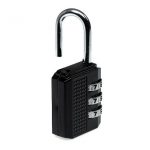 Lacat cu cifru 5 x 2.5 cm, din metal, Gonga®, culoaremodel Negru
