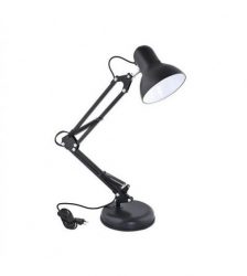 Lampa de birou cu brat reglabil, suport, soclu E27 60W, culoaremodel Negru