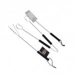 Set de 3 ustensile pentru gratar Grill Master, Gonga®, culoaremodel Negru