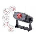 Proiector laser cu efect de stroboscop, 5 modele, Gonga®, culoaremodel Negru