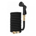 Furtun de gradina extensibil cu pistol de stropit 8in1, negru, Gonga®, marime 15 m