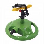 Aspersor pulsator cu baza rotunda, raza de stropire 360 °, cuplaj rapid 1/2 ", culoaremodel Verde