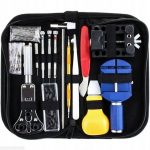 Kit pentru reparat ceasuri, portabil, culoaremodel Negru