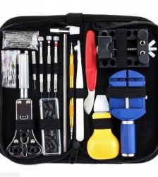 Kit pentru reparat ceasuri, portabil, culoaremodel Negru