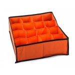 Organizator pentru sosete si lenjerie intima, 16 compartimente, culoaremodel Portocaliu
