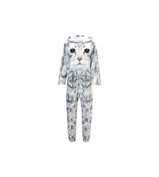 Pijama intreaga pentru adulti, Gonga®, marime M, culoaremodel Gri