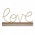 Lampa LED 3D model Love, 22x36 cm, culoaremodel Crem