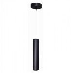 Lampa tip pendul LED, forma cilindrica, 8W, culoaremodel Negru