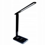 Lampa de birou LED cu incarcare wireless, putere 5W, culoaremodel Negru