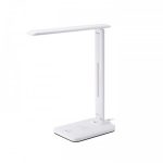 Lampa de birou LED cu incarcare wireless, putere 5W, culoaremodel Alb