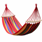 Hamac din bumbac si poliester, Gonga®, culoaremodel Rosu, marime 190x150 cm