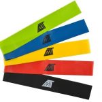 Set antrenament, 5 benzi elastice fitness, yoga, pilates, aerobic, exercitii fizice, Gonga®, culoaremodel Multicolor