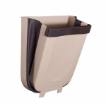 Cos de gunoi pliabil, atasabil de dulap, capacitate de 8 L, culoaremodel Crem
