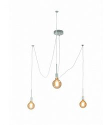 Lustra cu 3 pendule LED, E27, culoaremodel Alb