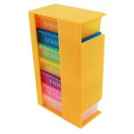 Organizator pentru pastile impartit pe zile, Portocaliu, Gonga®, culoaremodel Auriu
