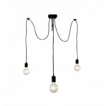 Lustra cu 3 pendule LED, E27, culoaremodel Negru