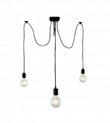 Lustra cu 3 pendule LED, E27, culoaremodel Negru