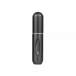 Sticla pentru parfum reincarcabila, 5 ml, pentru calatorii, Gonga®, culoaremodel Negru