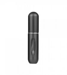 Sticla pentru parfum reincarcabila, 5 ml, pentru calatorii, Gonga®, culoaremodel Negru
