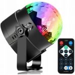 Proiector LED RGB Minge Disco cu telecomanda, Gonga®, culoaremodel Negru