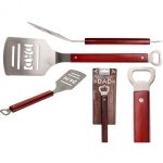 Spatula gratar cu desfacator de capace, Gonga®, culoaremodel Rosu