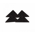 Set 4 benzi antiderapante pentru covor, Gonga®, culoaremodel Negru