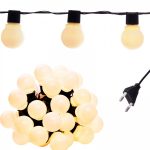 Ghirlanda luminoasa cu 38 LED-uri pentru gradina, 10m, Gonga®, culoaremodel Alb