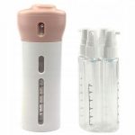 Organizator cosmetic pentru lichide 4in1, din plastic, culoaremodel Roz