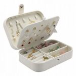 Cutie organizatoare pentru bijuterii, 5x16x11 cm, culoaremodel Alb