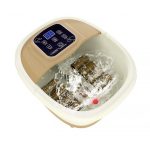 Aparat de masaj pentru picioare, SPA, 500w, 8 role, Gonga®, culoaremodel Crem