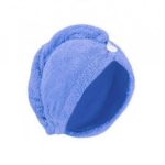 Prosop din microfibra tip turban, 64x23 cm, Gonga®, culoaremodel Albastru