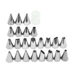 Set 24 de forme pentru ornat prajituri, Gonga®, culoaremodel Argintiu