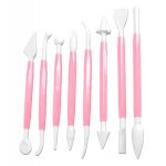 Set 8 spatule pentru decorarea prajiturilor, Gonga®, culoaremodel Roz