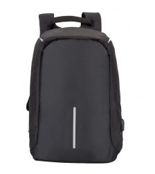 Rucsac antifurt, cu USB, impermeabil, negru, Gonga®