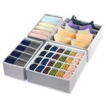 Set Organizator de sertar, 4 piese, Gonga®, culoaremodel Gri