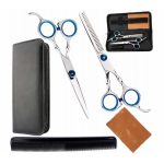 Set pentru frizerie si coafor, 6 piese, Gonga®, culoaremodel Argintiu