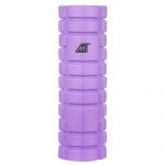 Rola cu striatii pentru yoga, masaj si exercitii fizice, 10x32 cm, culoaremodel Mov
