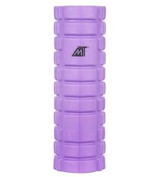Rola cu striatii pentru yoga, masaj si exercitii fizice, 10x32 cm, culoaremodel Mov