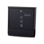 Cutie postala metalica de exterior, suport pentru ziare, culoaremodel Negru