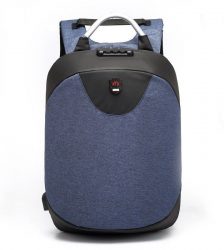 Rucsac antifurt, cu usb si cifru, Gonga®, culoaremodel Albastru