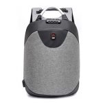 Rucsac antifurt, cu usb si cifru, Gonga®, culoaremodel Gri