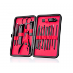 Trusa Manichiura-Pedichiura, 16 piese, Gonga®, culoaremodel Negru